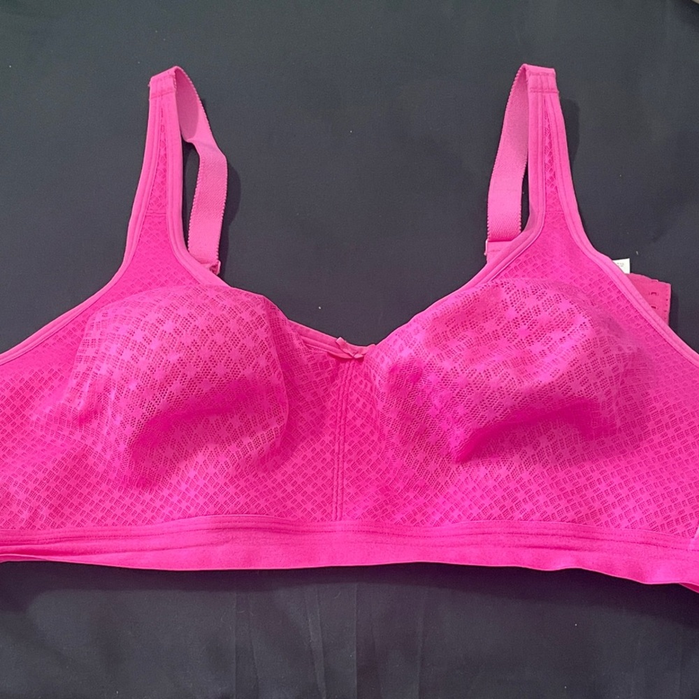 Cacique Hot Pink Lace Bra